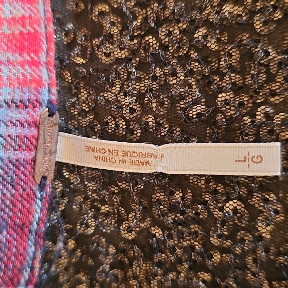 Free People Sequin Western Flannel Top - Picture 9 of 16